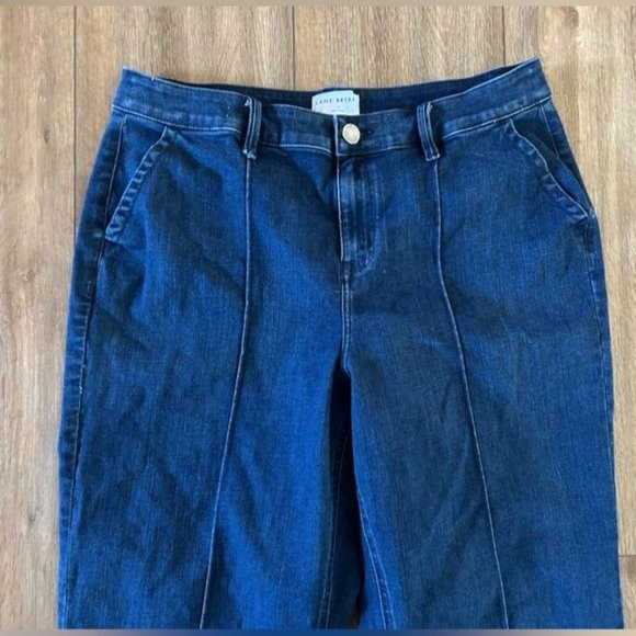 Lane Bryant Sz 16 High Rise Wide Leg Jeans, Signature Fit Flex Magic Waistband - Picture 7 of 15